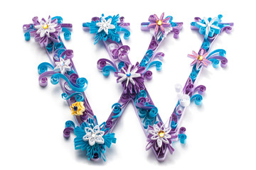 Frozen Christmas paper alphabet letter