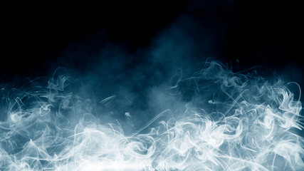Abstract Smoke on black Background 