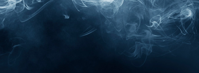 Abstract Smoke on black Background 