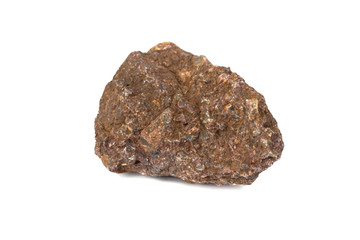 Sandstone From industrial plants isolate on white background
