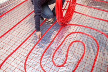  Pipe fitter mounted underfloor heating