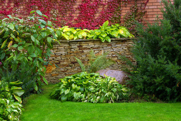 Detail of a botanical garden