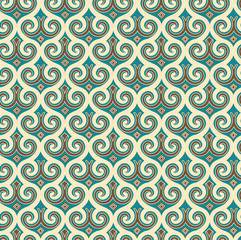 Elegant element, arabesque seamless background ornament in Eastern style.