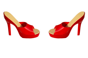 Scarpe da donna con tacco rosso a spillo