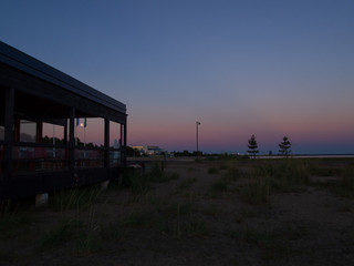 Fototapeta premium summer evening on the sea beach