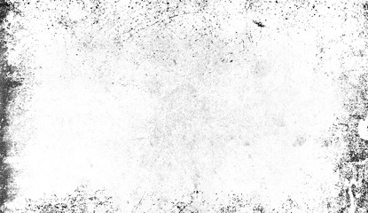 White texture of scratches, chips, scuffs, dirt on old aged surface. Isolated on background space for text