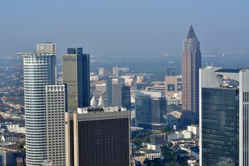Obraz na płótnie Canvas view of city from the skyscarper