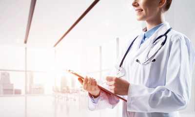 Medical industry concept by means of successful doctor