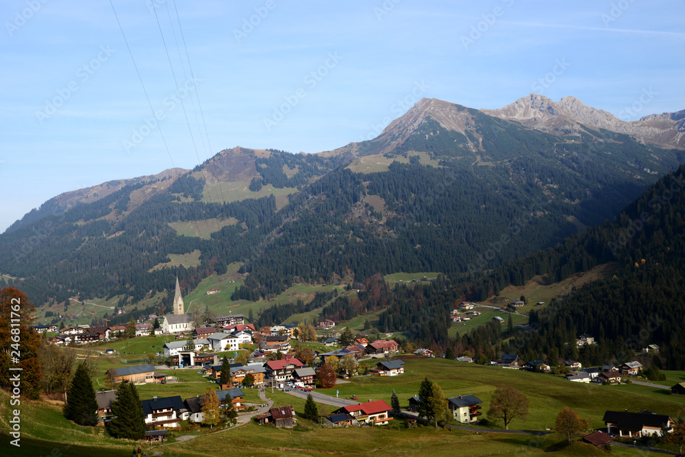 Poster Mittelberg - Kleinwalsertal - Allgäuer Alpen 