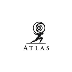 Atlas logo design vector