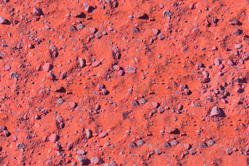 seamless texture, red soil with small pebbles, macro, mars surface