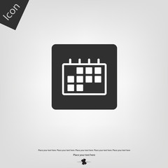 Calendar icon. Vector illustration