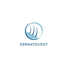 dermatology, skin care beauty, logo vector