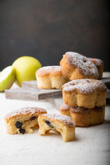fragrant muffins with raisins