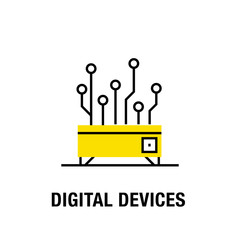 DIGITAL DEVICES ICON CONCEPT