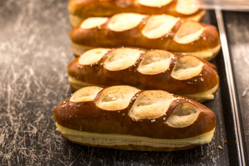 butter on bread isolated