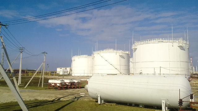 Tank the vertical steel. Capacities for storage of oil  products