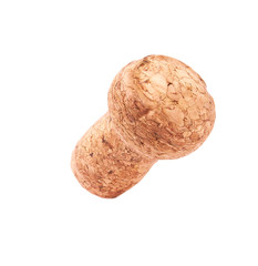 Corks from champagne bottle isolated