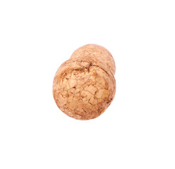 Corks from champagne bottle isolated