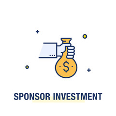 SPONSOR INVESTMENT ICON CONCEPT