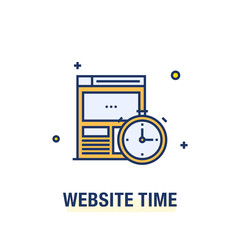 WEBSITE TIME ICON CONCEPT