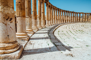 Ancient Jerash ruins,(the Roman ancient city of Geraza), Jordan