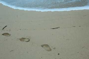 footprints in the sand