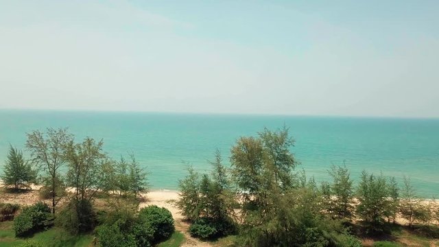 Aerial view of Besut coastline, Terengganu, Malaysia