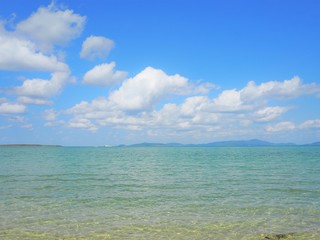 透き通った海、沖縄県小浜島