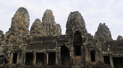 Fototapeta na wymiar temple d'Angkor Thom au Cambodge