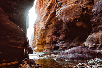 The Beautiful Wadi Mujib near Petra in Jordan