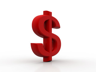 3d rendered dollar symbol 
