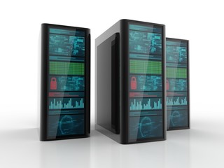 3d illustration of Internet and global communications concept