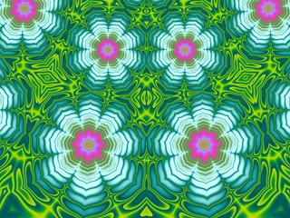 Beautiful abstract flower for art projects, cards, business, posters. 3D illustration, computer-generated fractal