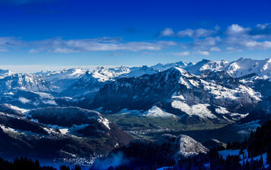 Fototapeta na wymiar Blick auf die Zentralschweiz