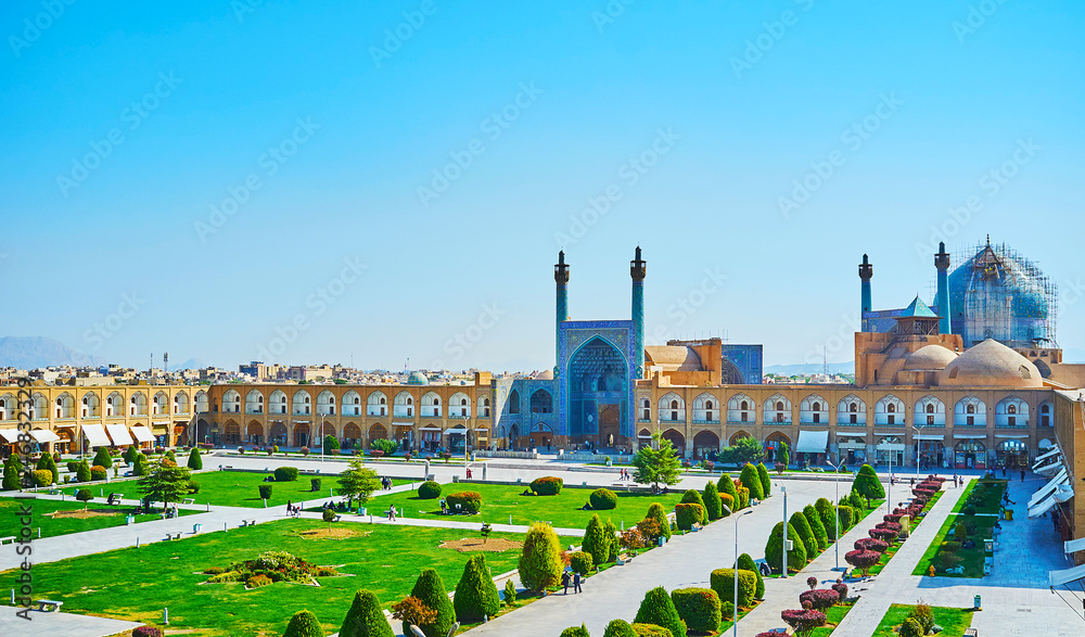 Canvas Prints Ensemble of Naqsh-e Jahan Square, Isfahan, Iran