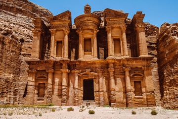 Fototapeta premium Ad Deir, The Monastery Temple of Petra, Jordan