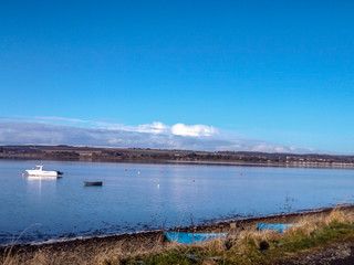 Obraz premium view of the river and bridge