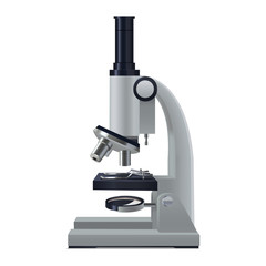 Laboratory School Isolated Microscope in Realistic Style