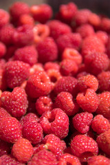 Red raspberry texture or backround. CG render