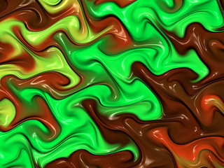 Beautiful abstract cover for art projects, cards, business, posters. 3D illustration, computer-generated fractal