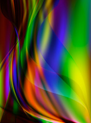 Abstract wavy lines soft elegant background with vibrant colors.