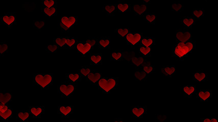 Fototapeta na wymiar abstract Heart Particles background