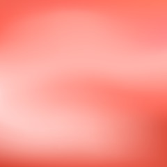 Vector coral red color blurred gradient style background. Abstract smooth colorful illustration, social media wallpaper