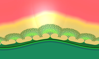 Obraz premium Beautiful abstract cover for art projects, cards, business, posters. 3D illustration, computer-generated fractal