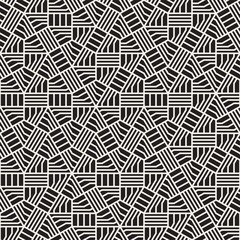 Vector seamless irregular linear grid pattern. Modern abstract texture. Repeating geometric lattice from randomly disposed elements.