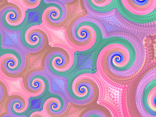 Beautiful abstract background for art projects, cards, business, posters. 3D illustration, computer-generated fractal