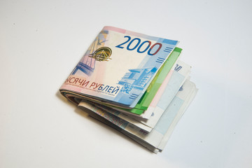 rubles banknote cash