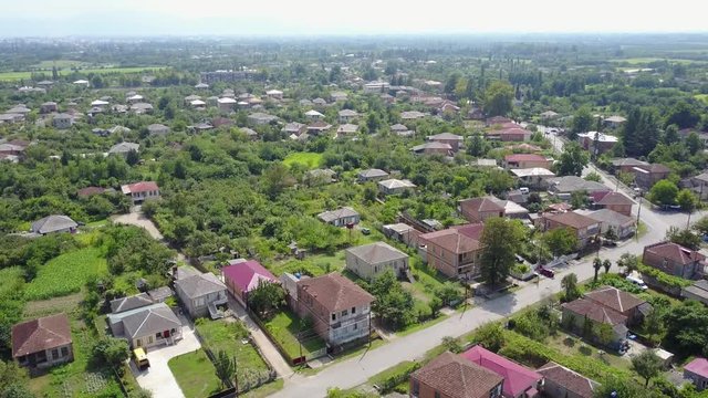 Rural area in Georgia, aerial 4k