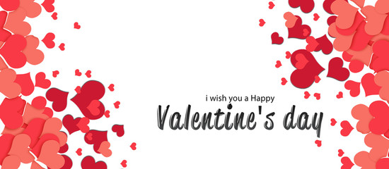 Valentine's Day sale, vector illustration